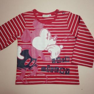 ディズニー(Disney)のミッキー♡ボーダーロンT90(その他)