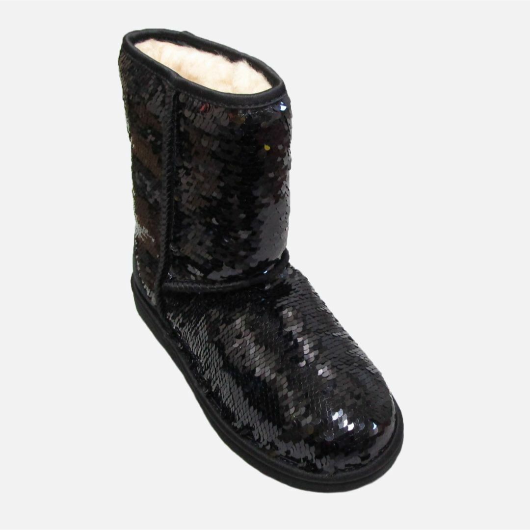 UGG - ☆新品☆UGG☆クラシックショートシークイン (Black/W6 UGG - ☆新品☆UGG☆クラシックショートシークイン (Black/W6