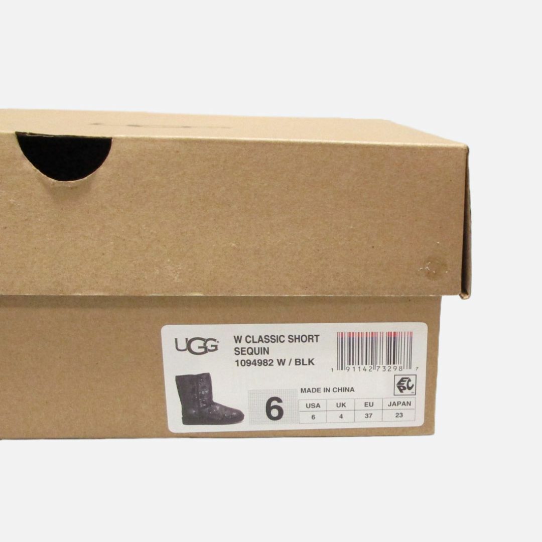 UGG - ☆新品☆UGG☆クラシックショートシークイン (Black/W6 UGG - ☆新品☆UGG☆クラシックショートシークイン (Black/W6