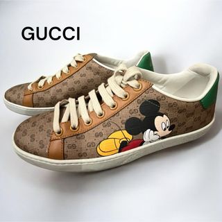 GUCCI - 未使用GUCCI 22㌢GG柄スニーカージェリーラインレザーの GUCCI - 未使用GUCCI 22㌢GG柄スニーカージェリーラインレザーの
