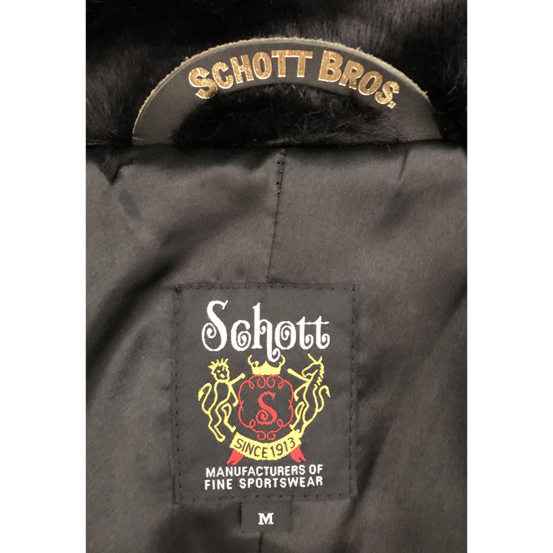 schott - M 良品 Schott フェイク ファー Pコート ピーコート schott - M 良品 Schott フェイク ファー Pコート ピーコート