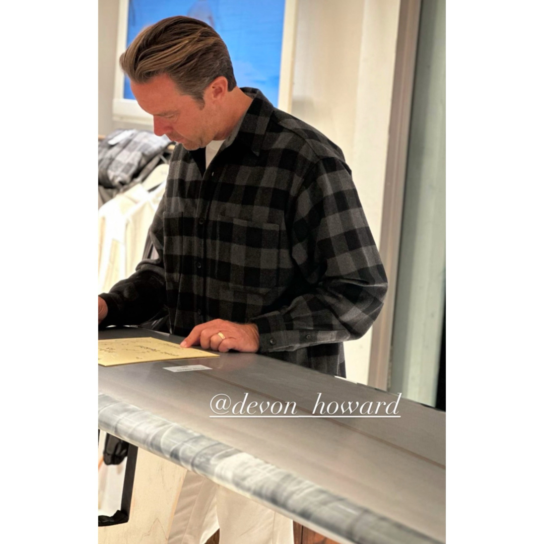 DEVON HOWARD RHC ネルシャツ チェック グレー L XL 相当 DEVON HOWARD RHC ネルシャツ チェック グレー L XL 相当