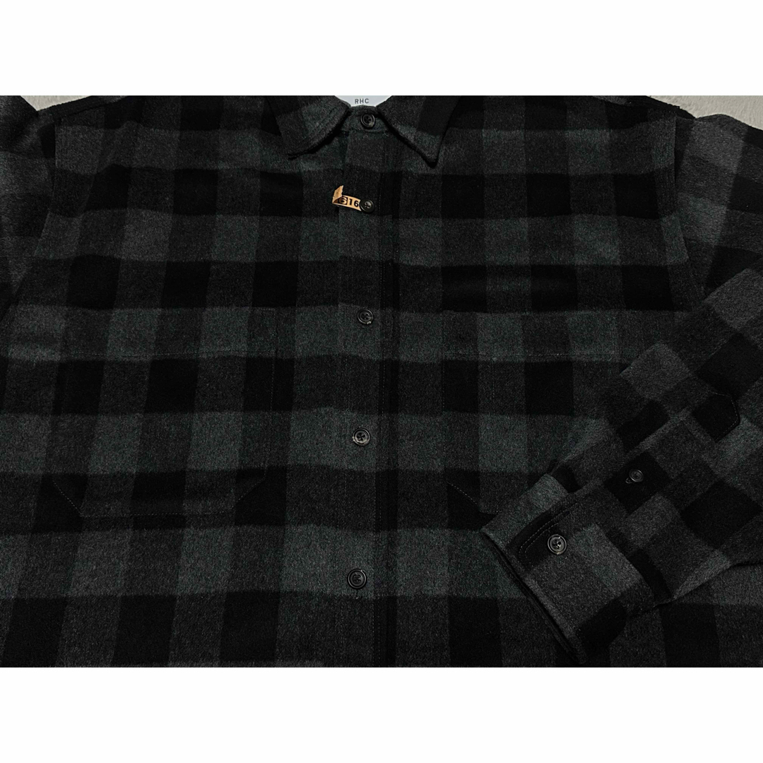 DEVON HOWARD RHC ネルシャツ チェック グレー L XL 相当 DEVON HOWARD RHC ネルシャツ チェック グレー L XL 相当
