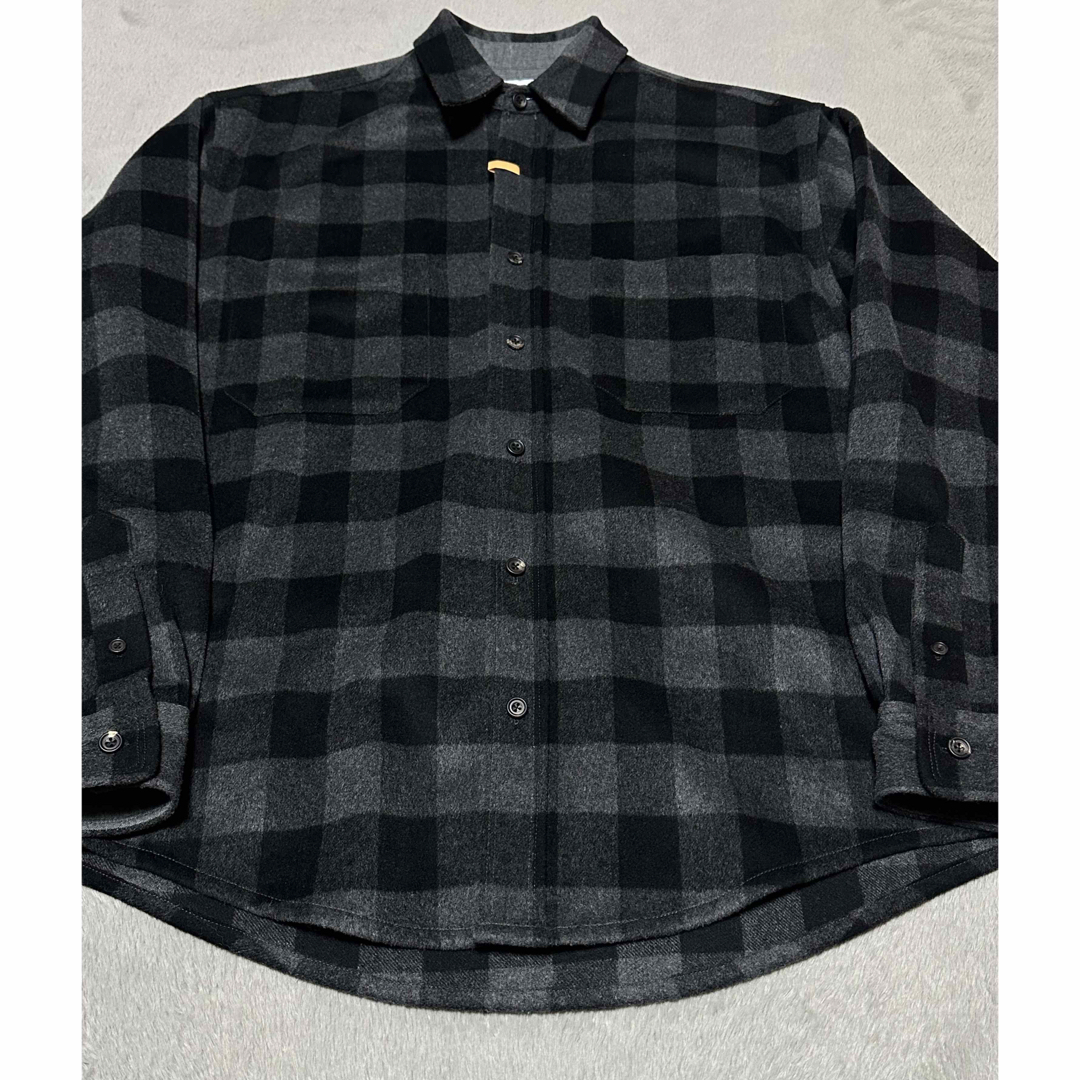 DEVON HOWARD RHC ネルシャツ チェック グレー L XL 相当 DEVON HOWARD RHC ネルシャツ チェック グレー L XL 相当