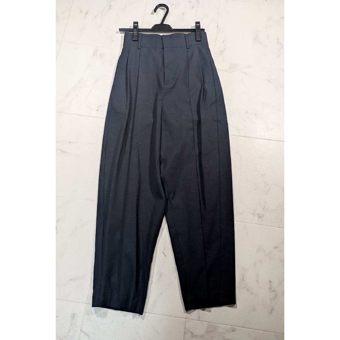 SCOT CLUB - 定価18000円 フロントタックパンツ ブラック SCOT CLUB - 定価18000円 フロントタックパンツ ブラック