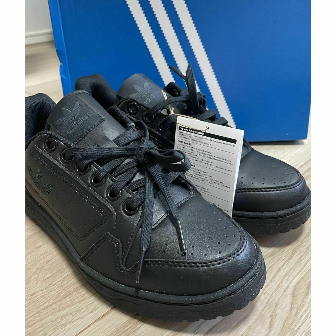 新品○アディダス NY90 コアブラック 24.5 スニーカー シンプル