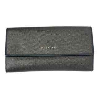 BVLGARI - 未使用保管品 ブルガリマン ラウンド 長財布 ネイビー BVLGARI - 未使用保管品 ブルガリマン ラウンド 長財布 ネイビー