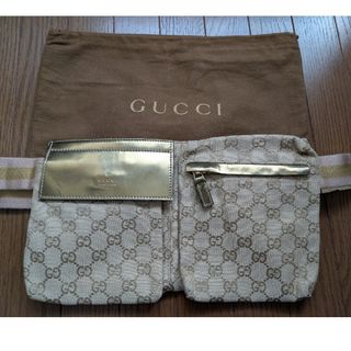 GUCCI - グッチGUCCI GGパターン ウエストバッグ レア色 希少 の GUCCI - グッチGUCCI GGパターン ウエストバッグ レア色 希少 の