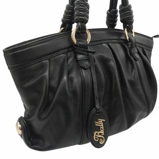 Bally - バリー ハンドバッグ スイス製 ギャザー 本革 チャーム Bally - バリー ハンドバッグ スイス製 ギャザー 本革 チャーム