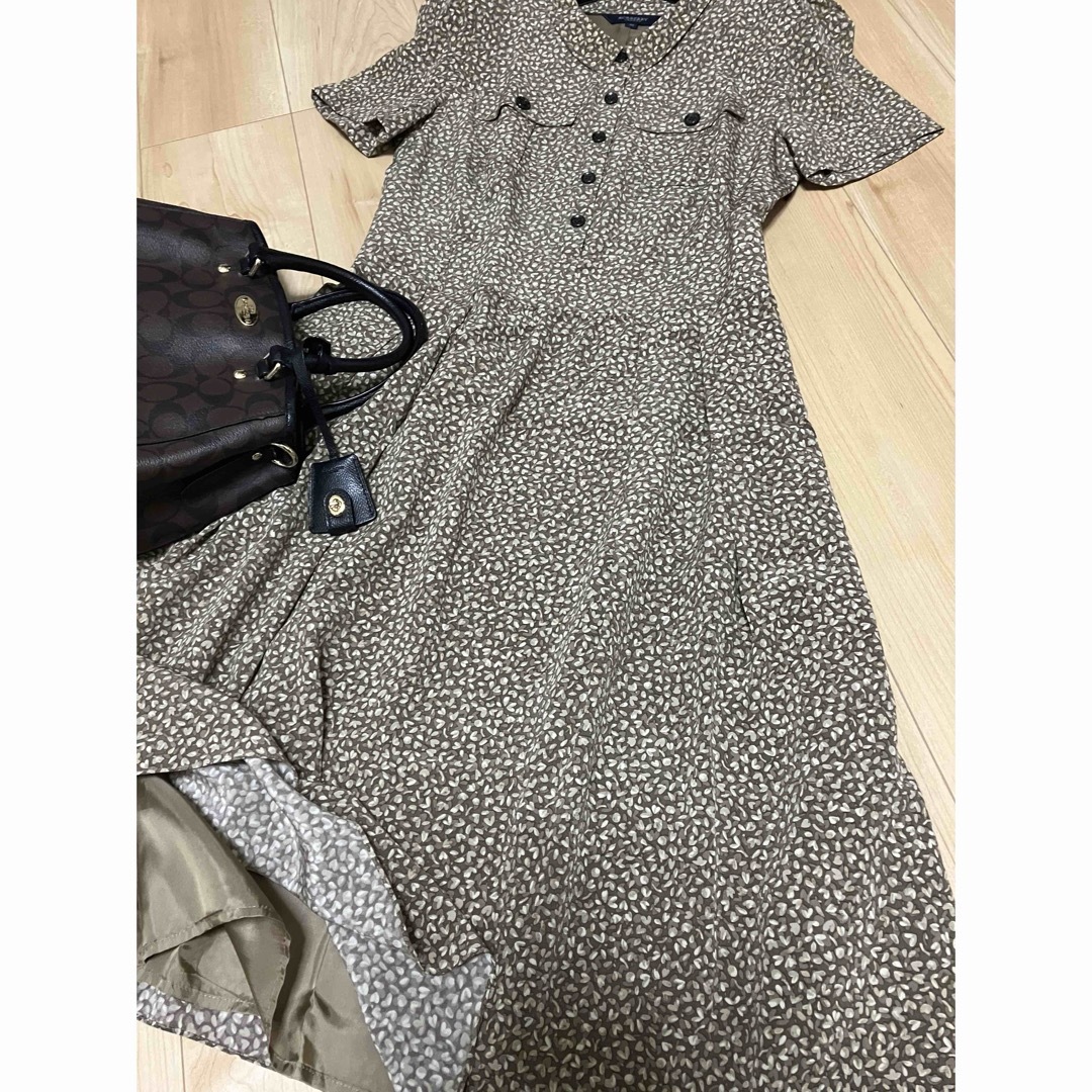 BURBERRY - 新品 バーバリー ロンドン シルク ワンピース 柄の BURBERRY - 新品 バーバリー ロンドン シルク ワンピース 柄の
