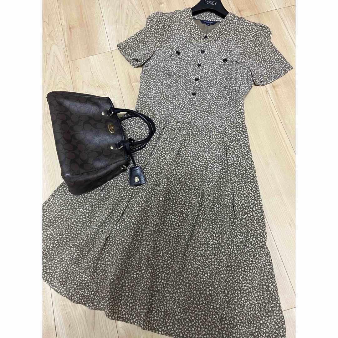 BURBERRY - 新品 バーバリー ロンドン シルク ワンピース 柄の BURBERRY - 新品 バーバリー ロンドン シルク ワンピース 柄の