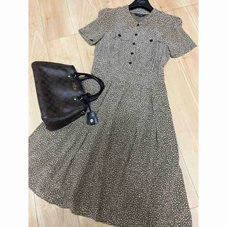 BURBERRY - 新品 バーバリー ロンドン シルク ワンピース 柄の BURBERRY - 新品 バーバリー ロンドン シルク ワンピース 柄の