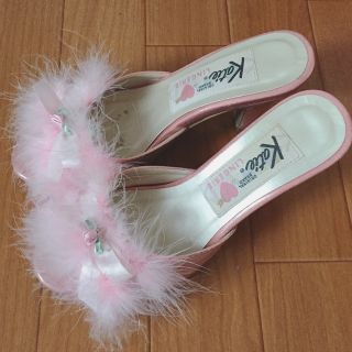 ケイティー(Katie)のKatie B.B marabou mule ミュール(ミュール)