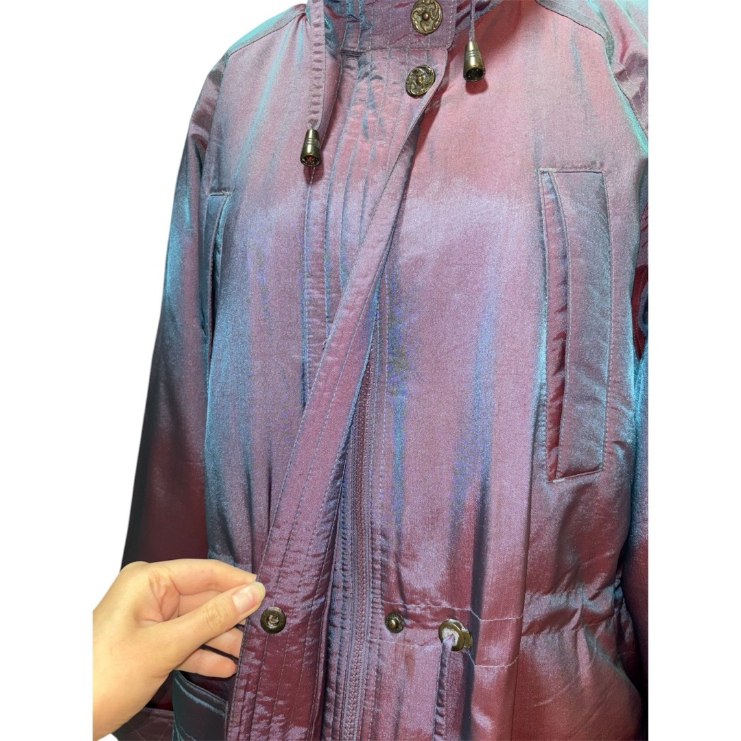 vintage FLEET STREET パープル偏光紫色 モッズコートブルゾンの vintage FLEET STREET パープル偏光紫色 モッズコートブルゾンの