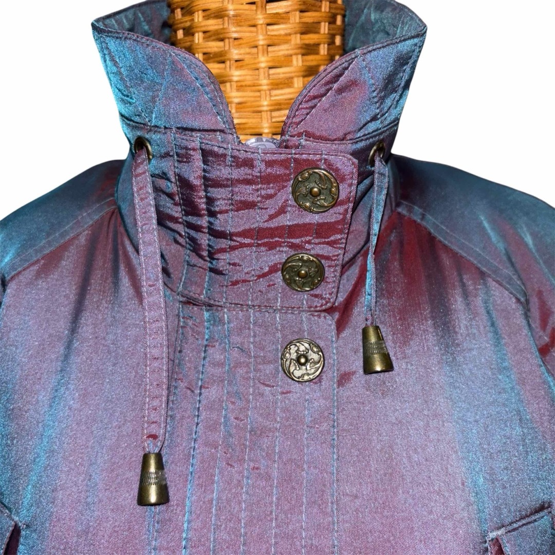 vintage FLEET STREET パープル偏光紫色 モッズコートブルゾンの vintage FLEET STREET パープル偏光紫色 モッズコートブルゾンの