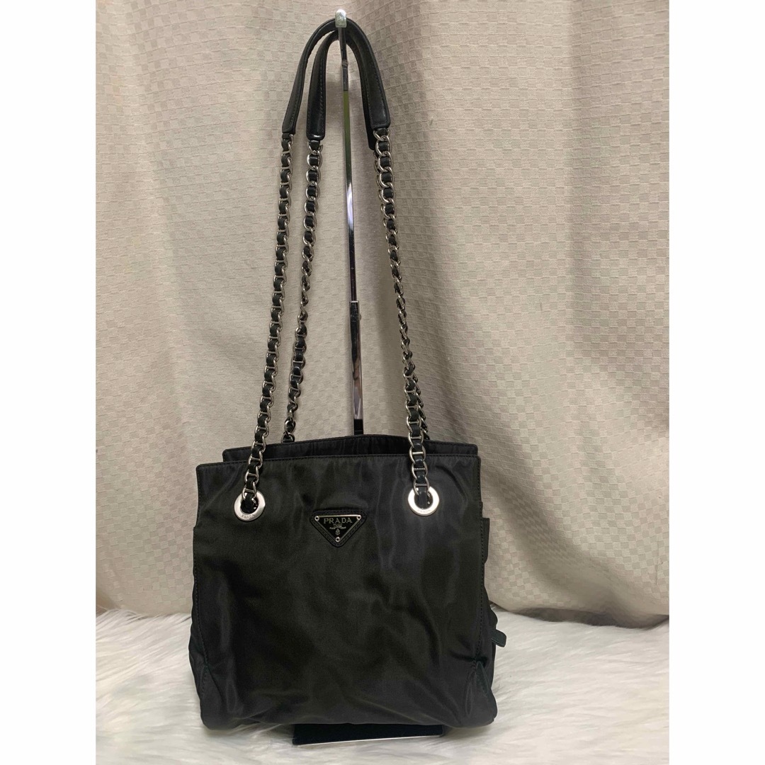 PRADA プラダ ナイロン ショルダーバッグ チェーン PRADA プラダ ナイロン ショルダーバッグ チェーン
