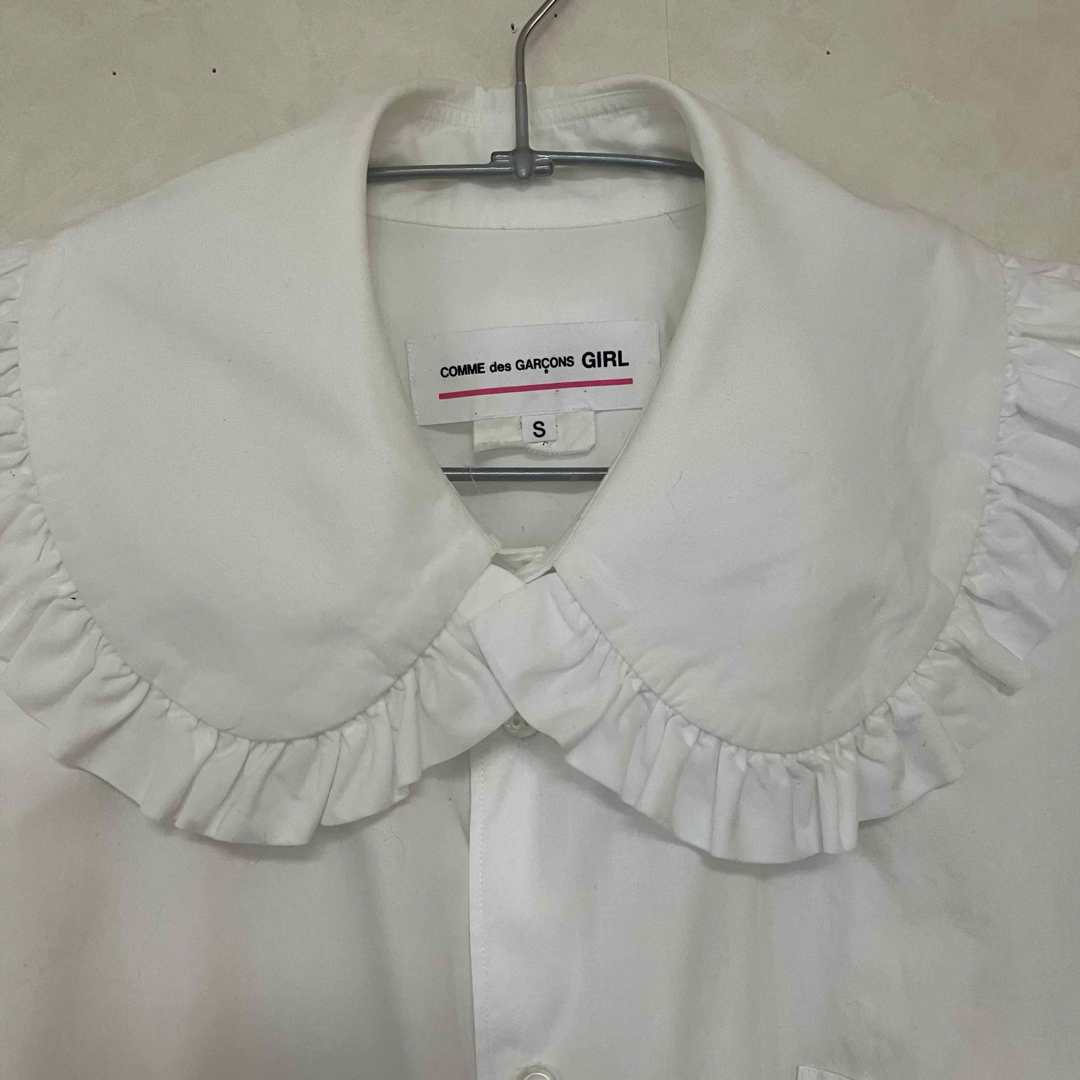 comme des garçons girl丸襟フリルブラウス comme des garçons girl丸襟フリルブラウス