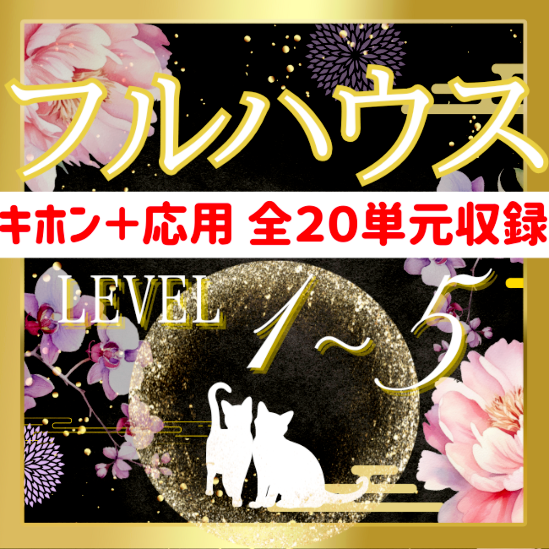 【￥9,700引】ゆめ乃算命学「フルハウス」　レベル１～５　独学　ｋ　鑑定　占い ゆめ乃算命学【応用】⑧健康占技1 レベル4 独学 テキスト 鑑定