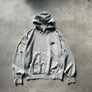 ナイキ(NIKE)の80s90s ナイキ スウェットパーカー/フーディー グレー 銀タグ(パーカー)