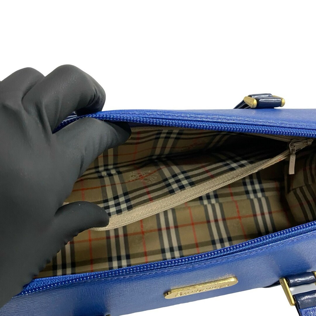 極 美品 BURBERRY バーバリー ロゴ 金具 ノバチェック レザー 本 極 美品 BURBERRY バーバリー ロゴ 金具 ノバチェック レザー 本