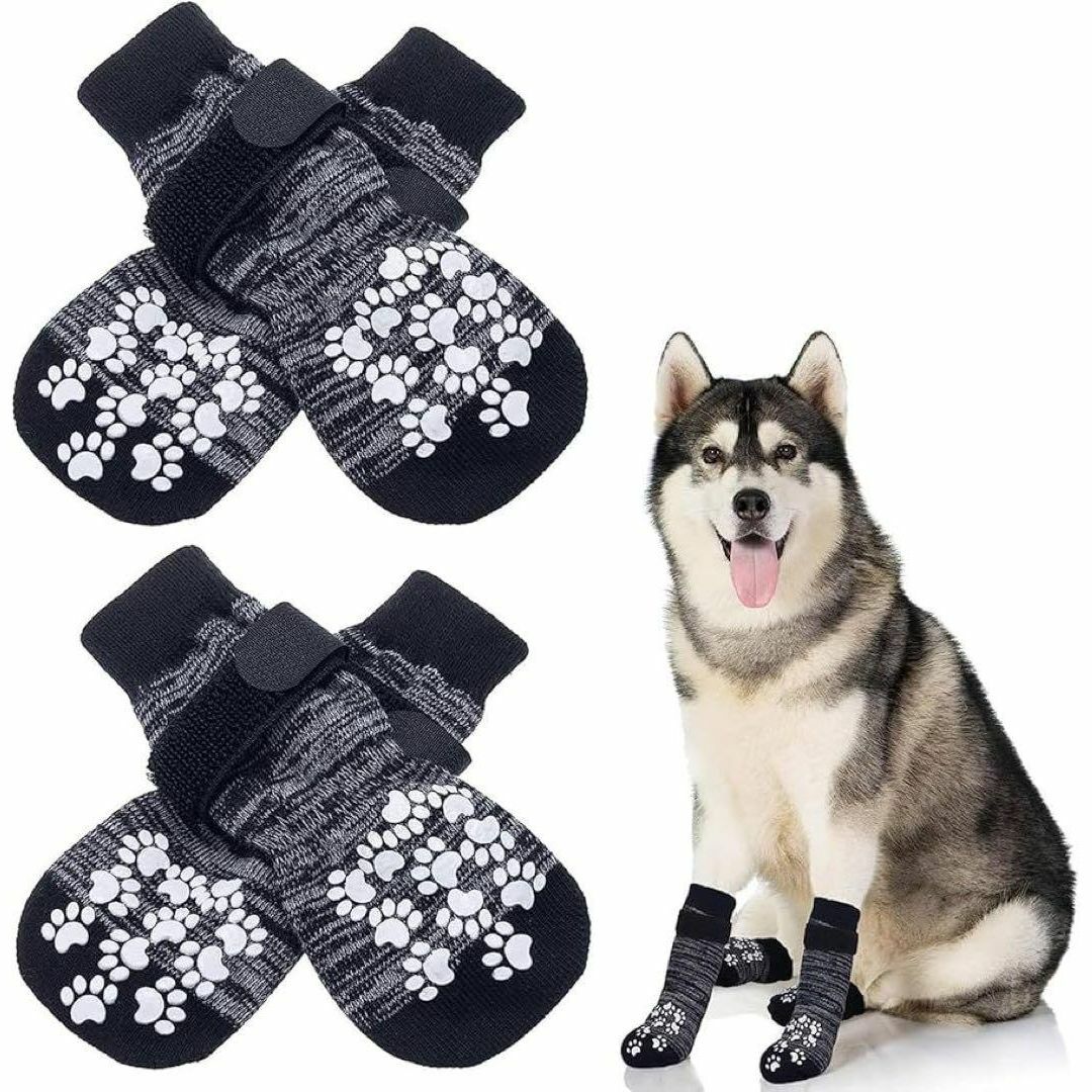 犬 靴下 滑り止め 犬用 ソックス マジックテープ付き 脱げない 滑らない その他のペット用品(犬)の商品写真
