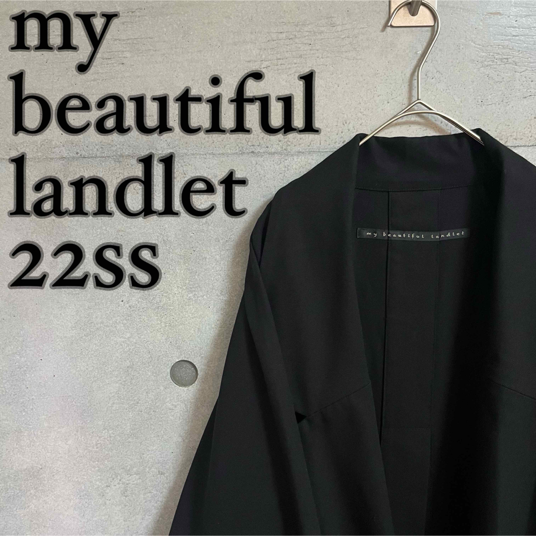 my beautiful landlet 22ss LONG COAT 黒 my beautiful landlet 22ss LONG COAT 黒