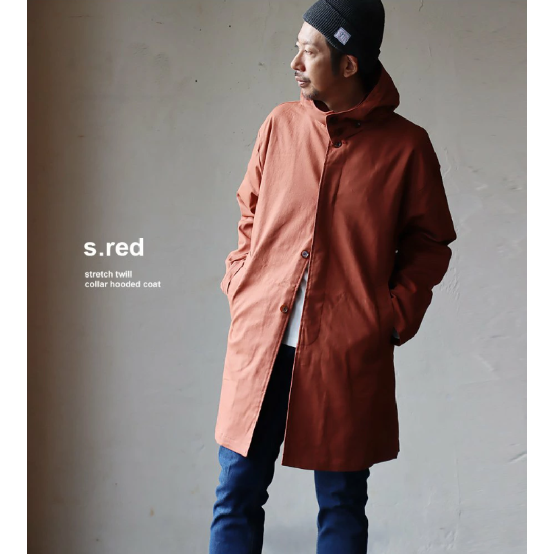 Revo - 【新品】売切品｜楽天人気No.1のPATY｜フード付ステンカラーコート（レッド）