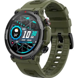 スマートウォッチ Bluetooth5.2 通話機能付き 軍用規格  丸型(腕時計(デジタル))