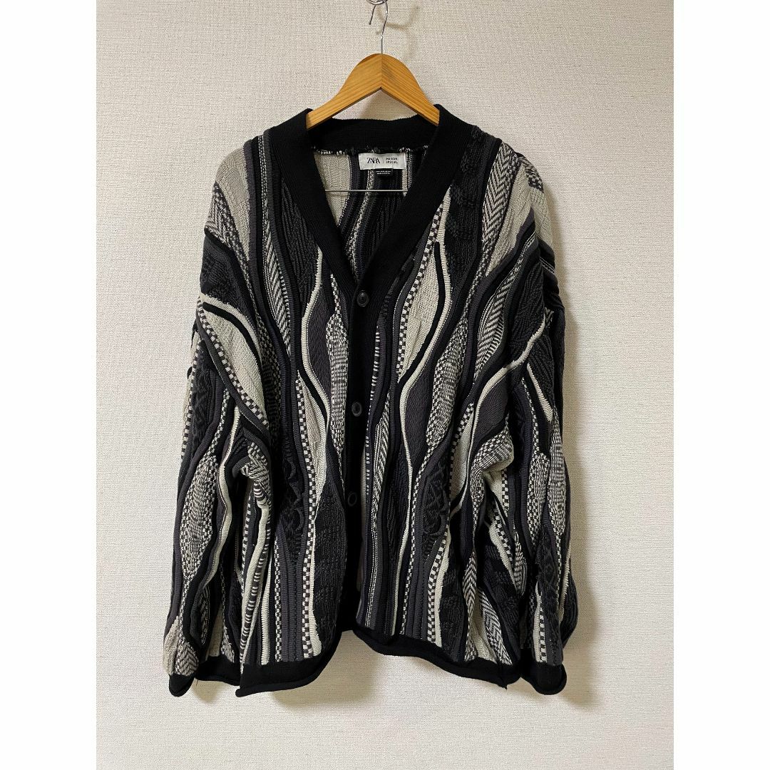 Lサイズ ZARA × MAISON SPECIAL ジャカードカーディガン Lサイズ ZARA × MAISON SPECIAL ジャカードカーディガン