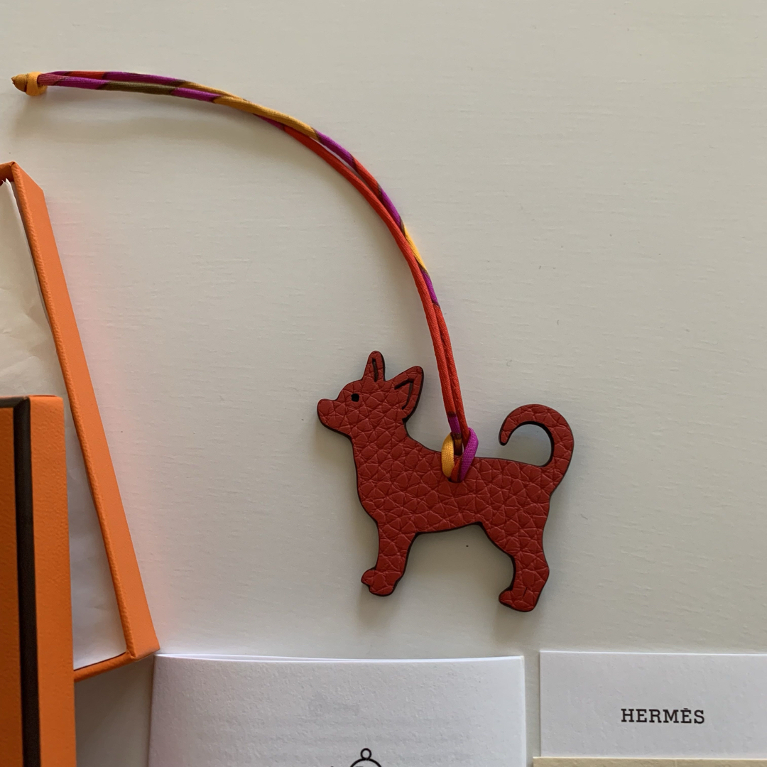 HERMES エルメス バッグチャーム チワワ プティアッシュ petit h HERMES エルメス バッグチャーム チワワ プティアッシュ petit h