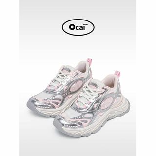 新品 Ocaiオカイ Runtech3.0 厚底スニーカー 桜色さくらピ 大人気(スニーカー)