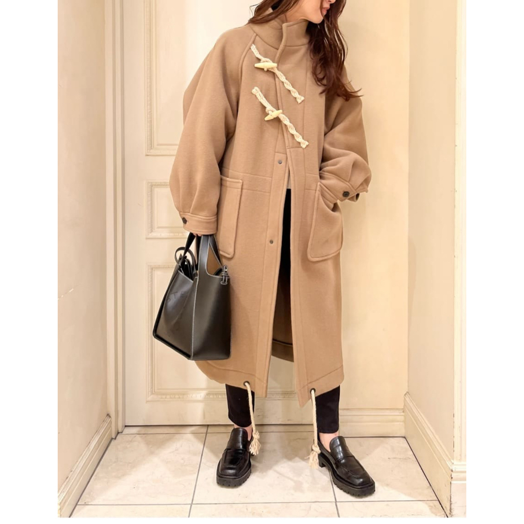 HYKE - 【HYKE(ハイク)】 DOUBLE FACE DUFFEL COATダッフルの HYKE - 【HYKE(ハイク)】 DOUBLE FACE DUFFEL COATダッフルの