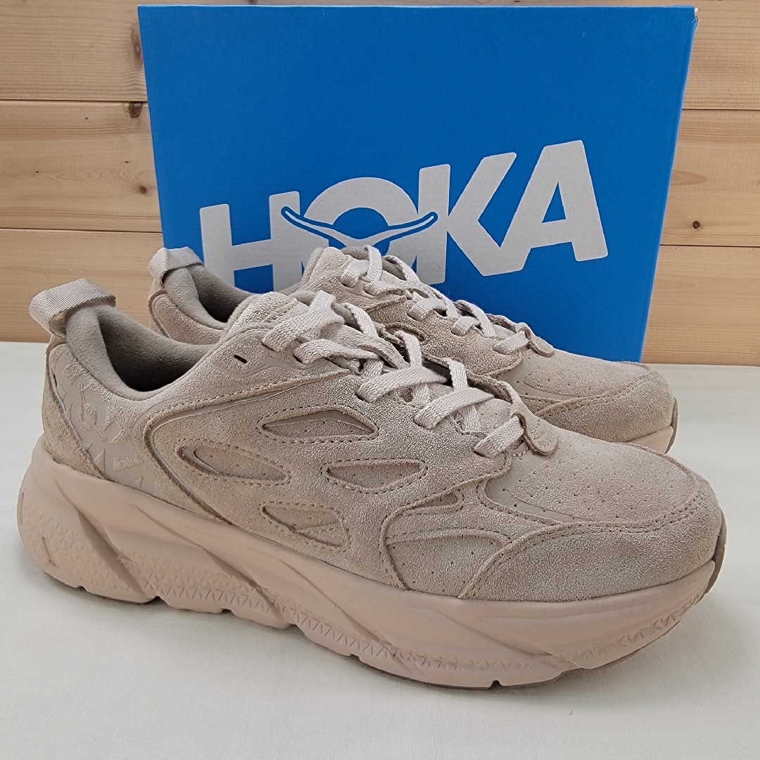 HOKA ONE ONE - ホカ オネオネ クリフトン L スエード ベージュ HOKA ONE ONE - ホカ オネオネ クリフトン L スエード ベージュ