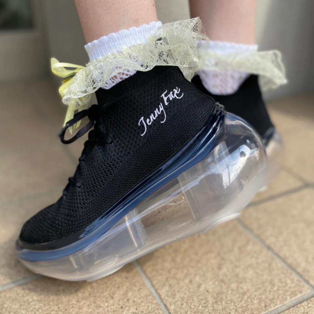 Jenny Fax Moon shoes ロゴ刺繍 ムーンシューズ スニーカー Jenny Fax Moon shoes ロゴ刺繍 ムーンシューズ スニーカー