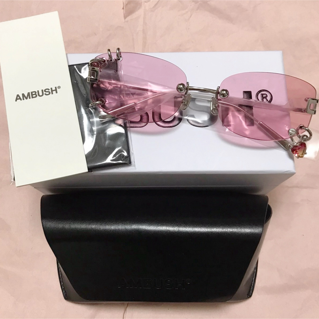 AMBUSH - AMBUSH ピアスサングラス ピンク アンブッシュ AMBUSH - AMBUSH ピアスサングラス ピンク アンブッシュ