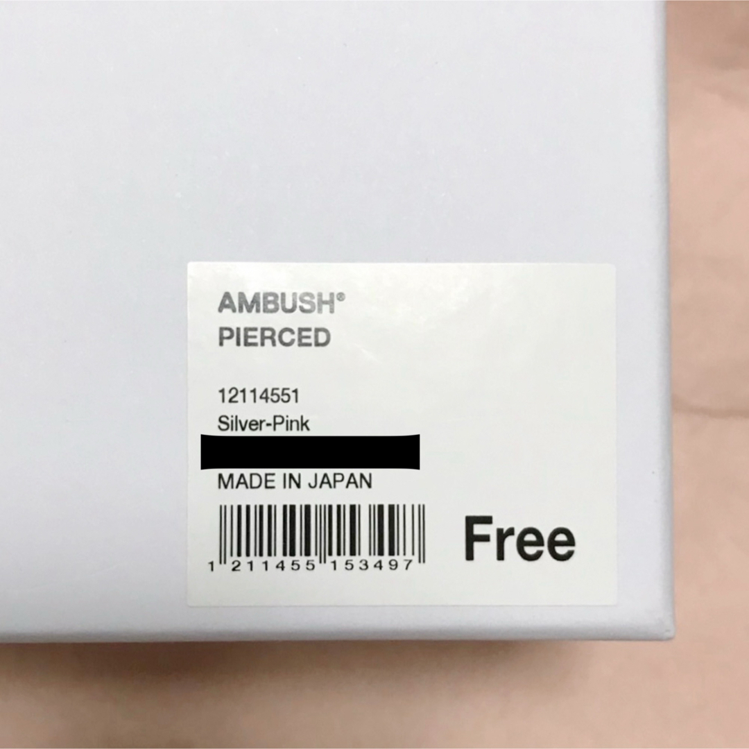 AMBUSH - AMBUSH ピアスサングラス ピンク アンブッシュ AMBUSH - AMBUSH ピアスサングラス ピンク アンブッシュ