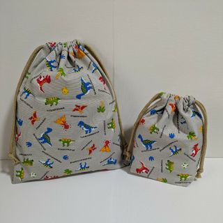 体操服入れとコップ袋*2901（ハンドメイド）(外出用品)