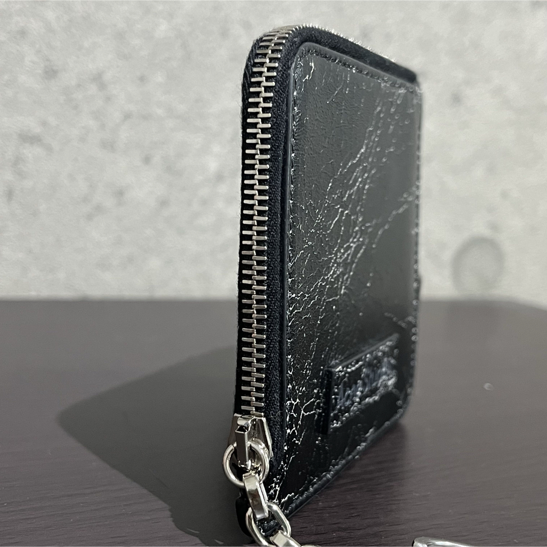 Acne Studios - ACNE STUDIOS ジップレザーウォレット ブラック Acne Studios - ACNE STUDIOS ジップレザーウォレット ブラック