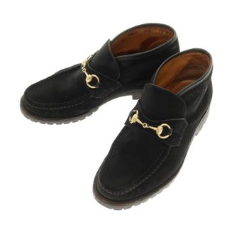 GUCCI - ☆良品 グッチ チェック レザー 切替 ベルト レース GUCCI - ☆良品 グッチ チェック レザー 切替 ベルト レース