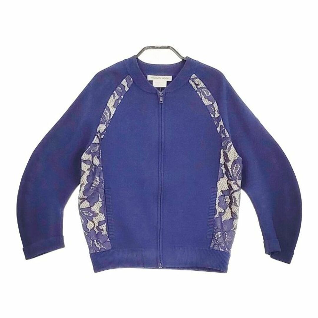 MARILYN MOON レースニットジャージ ジャケット ブルゾン MARILYN MOON レースニットジャージ ジャケット ブルゾン