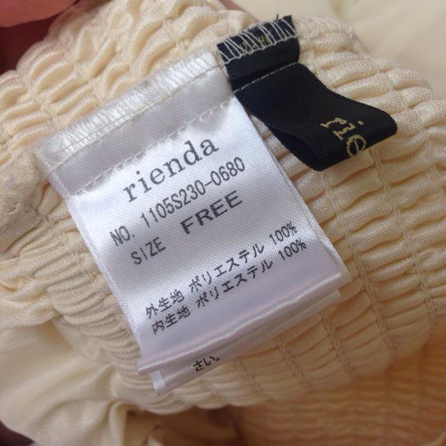 rienda(リエンダ)のrienda フレアシフォンベアTOP レディースのトップス(ベアトップ/チューブトップ)の商品写真