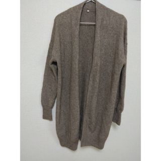 無印良品ヤク混ロングカーディガン