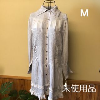 未使用品　ABS プリーツ加工　レディース　長袖Mサイズ(チュニック)