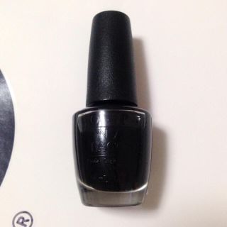 オーピーアイ(OPI)のほぼ新品 opi ネイル t02 オニキス 黒 パールなし ラメなし マット系(マニキュア)