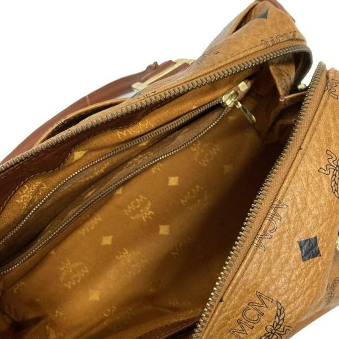 MCM(エムシーエム) ハンドバッグ - ダークブラウン×ブラウン×黒 MCM(エムシーエム) ハンドバッグ - ダークブラウン×ブラウン×黒