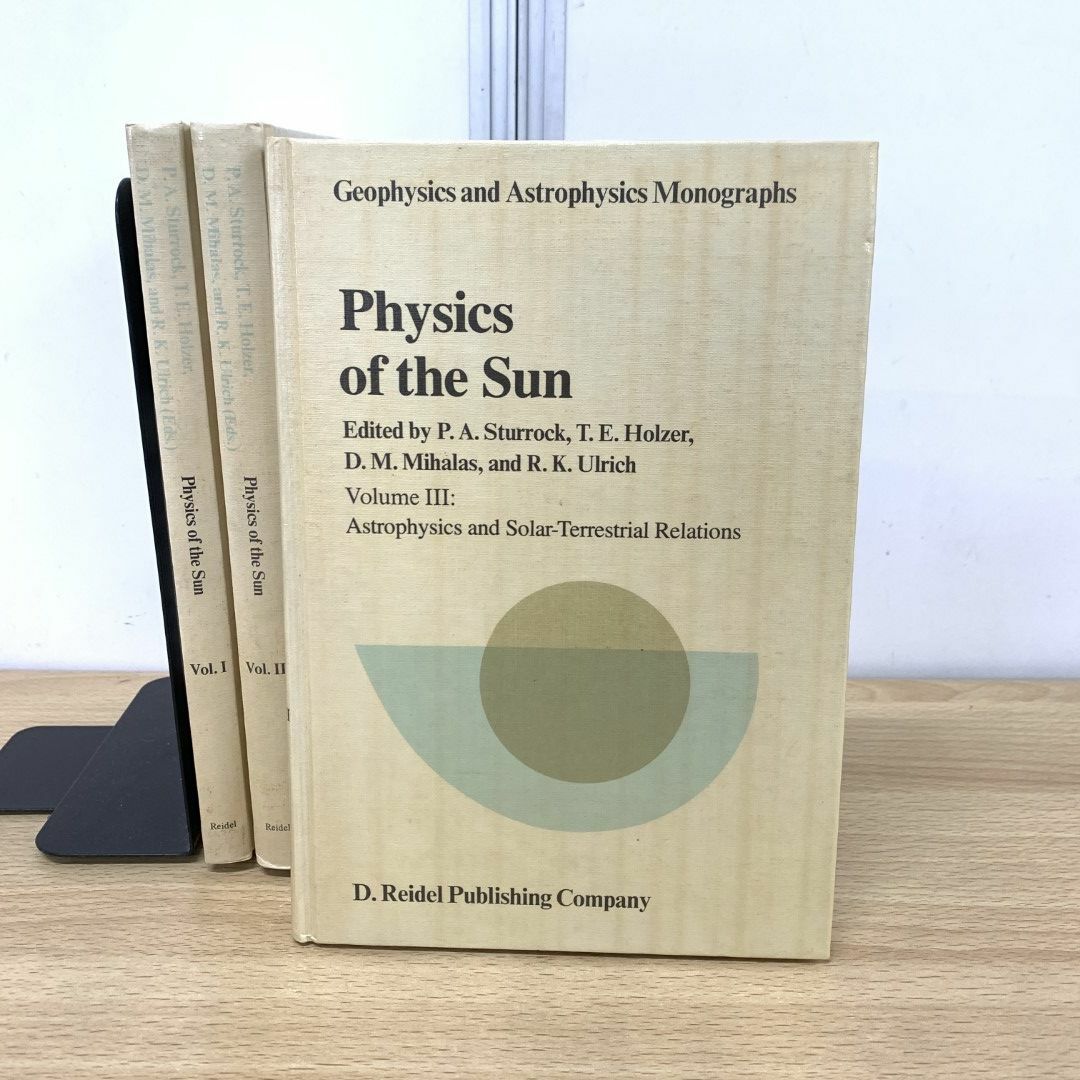 ▲01)【同梱不可】英文書/英語の本 Physics of the Sun(太陽の物理学) 全3巻揃いセット/P.A.Sturrock/Reidel/洋書/天文学/A