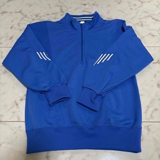 美品 130cm小学校 ハーフジップ ジャージ 体育 上着 トレーナー 体操服(ジャケット/上着)