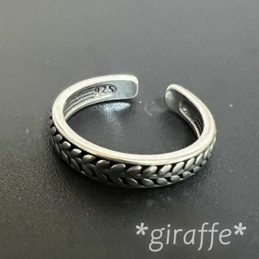 A849 匿名配送 指輪 レディース リング シルバー s925 フリーサイズ レディースのアクセサリー(リング(指輪))の商品写真