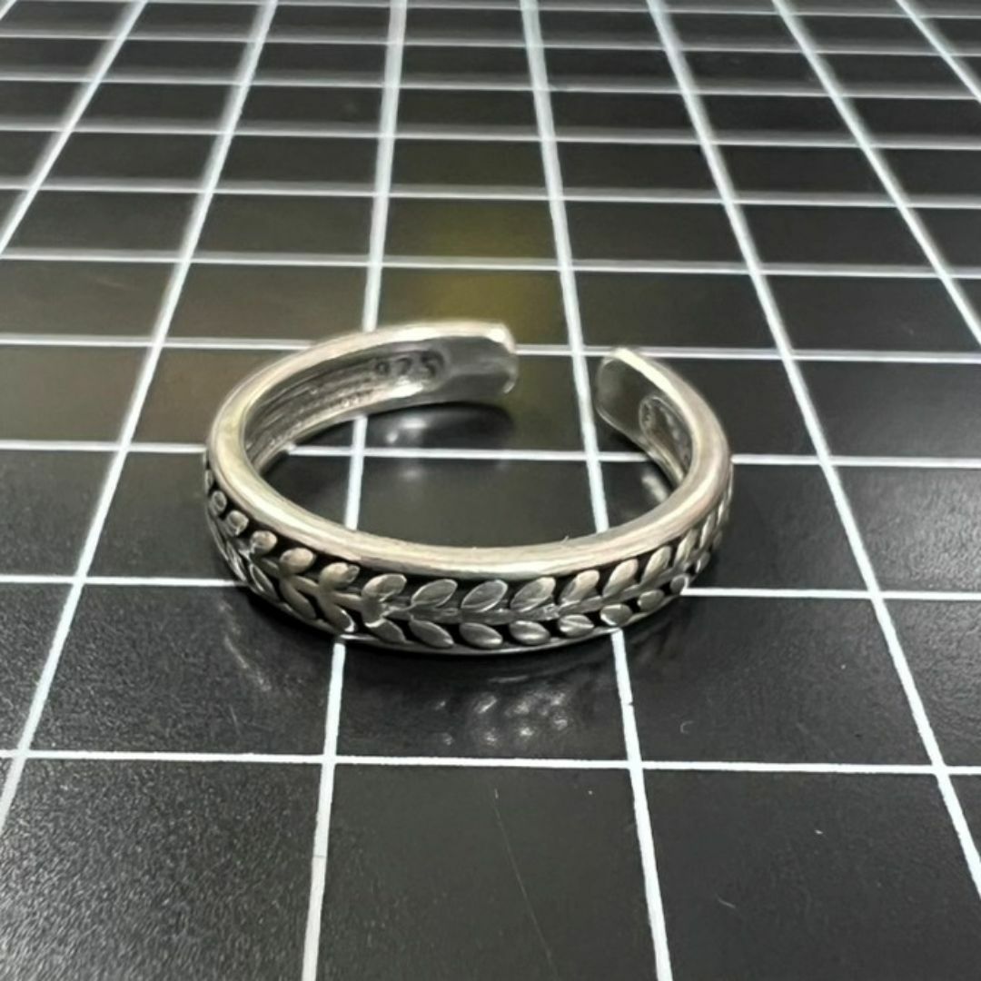 A849 匿名配送 指輪 レディース リング シルバー s925 フリーサイズ レディースのアクセサリー(リング(指輪))の商品写真