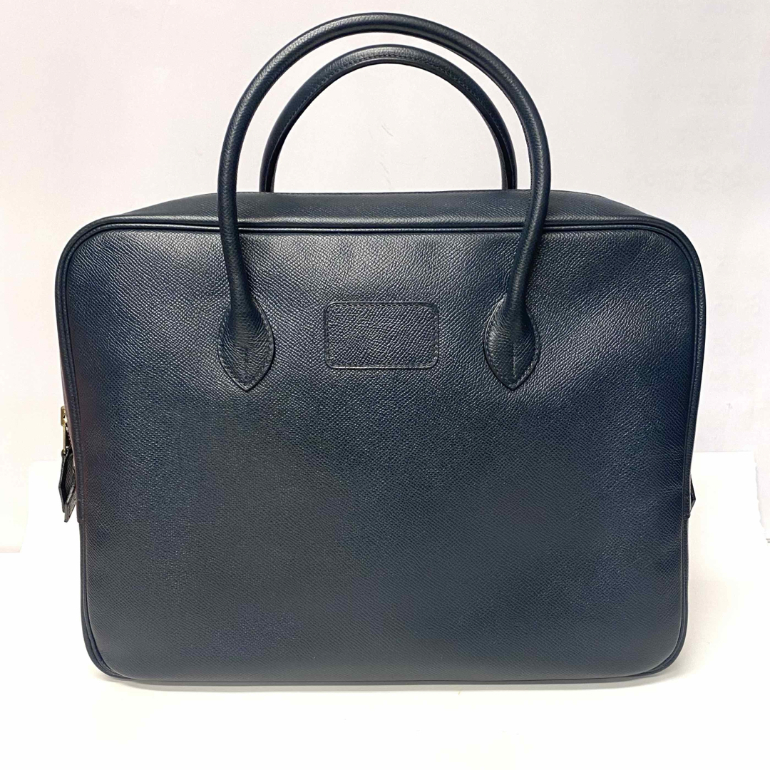 美品 エルメス エッフェル 35 ダークネイビー ブリーフケース 美品 エルメス エッフェル 35 ダークネイビー ブリーフケース